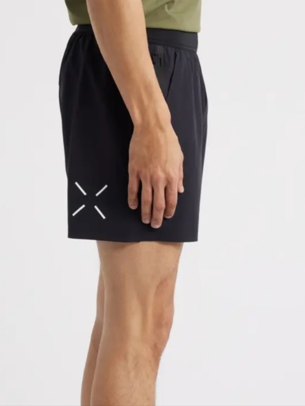 Ten Thousand The Interval Short - Men's Size Medium 7" - Black Athletic Training